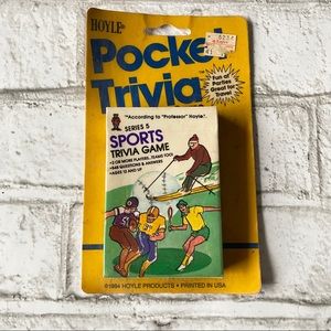 NWT‎ Vintage 1984 Hoyle Sports Pocket Trivia